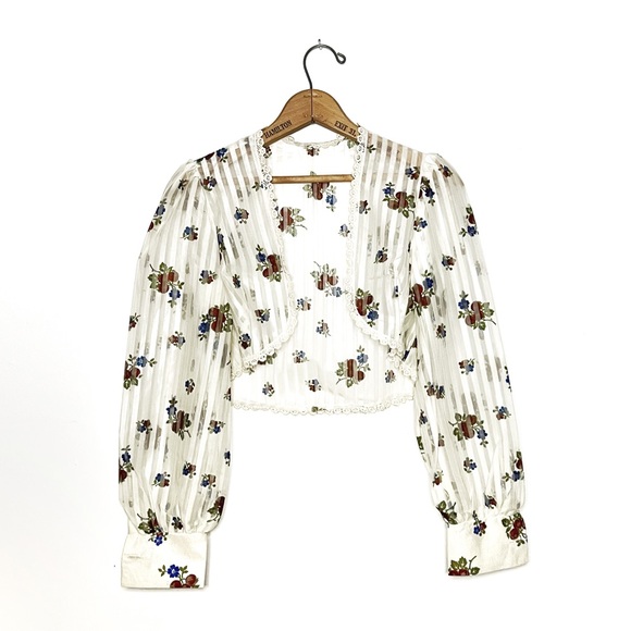 Vintage | Floral Halter Dress and Shawl - Picture 5 of 6